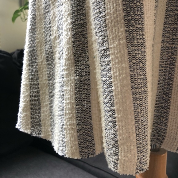 Zara Dress Cream Stripes Size M - Picture 3 of 7